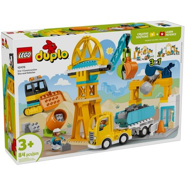 [樂享積木] LEGO 10476 3 合 1 工地和車輛 得寶系列
