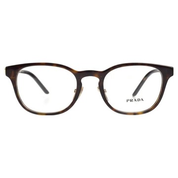 PRADA 普拉達 方框光學眼鏡 VPR12ZD_2AU1O1-51mm  140mm  琥珀色