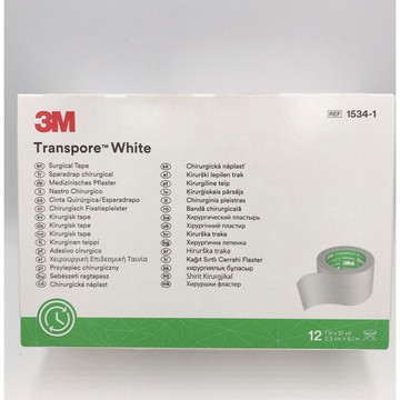 3M 嬰幼兒專用膠帶 1吋(12入/盒) 透氣膠帶 透氣嬰兒膠布寶貝膠 1534-1