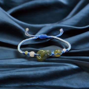 【永恆同心】冰種翡翠同心圓編織手鍊 | 天然A貨翡翠 | 送禮