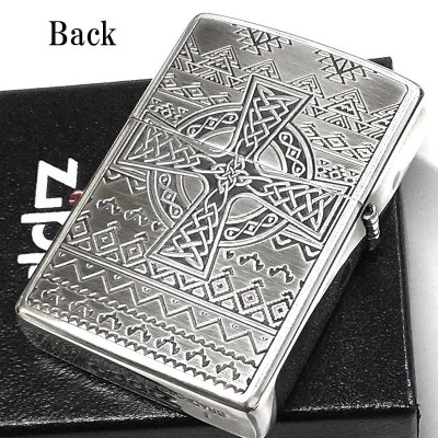 ZIPPO アステカンスカル 石盤 骸骨 十字架 ジッポ ライター シルバー 