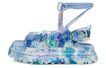 UGG COLLINA STRADA GOLDENGLOW SANDAL BLUE FLORAL WOMEN