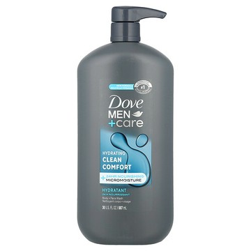 Dove, Men + Care，沐浴洗面奶，清潔舒適，30 液量盎司（887 毫升）
