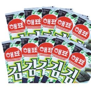 韓国のり ヘピョ 弁当用海苔 1袋の内容量：10パック ★販売単位：1BOX(30袋)