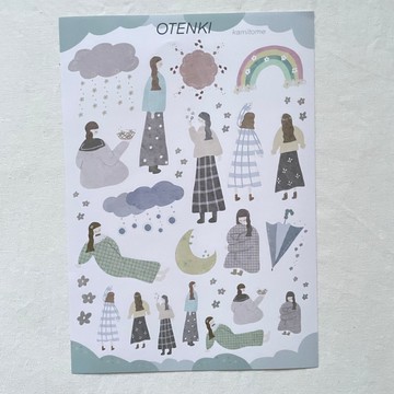 otenki A5貼紙