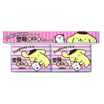 [寶富華]布丁狗塑軸棉花棒200支×6袋