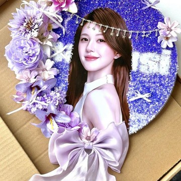 大王扇定製 來圖定製趙露思扇子紫色成品生日禮物 禮物