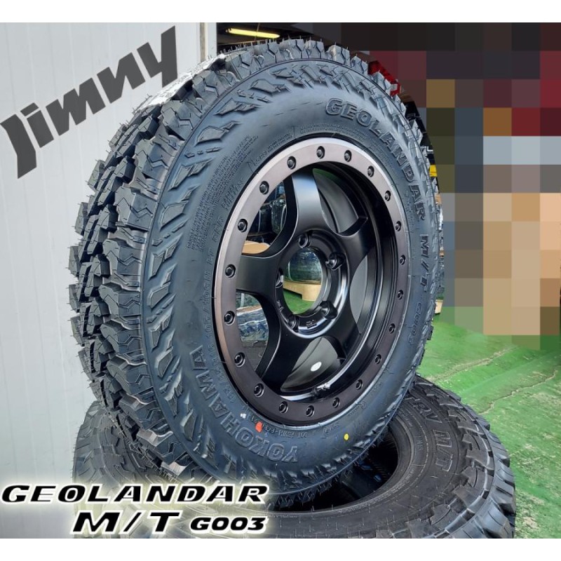 ジムニー 専用 JB23 JB64 16インチ タイヤ ホイール Bounty Collection BDX05 ヨコハマ ジオランダー MT  G003 185/85R16 175/80R16 195R16 | LINEショッピング