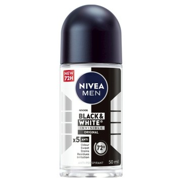 NIVEA 妮維雅 男士止汗爽身乳液 無印乾爽  50ml  1瓶