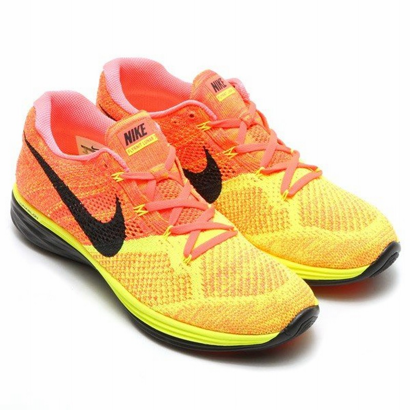 ナイキ Nike スニーカー フライニット ルナ 3 Hot Lava Black Volt Laser Orange メンズ 15su I 通販 Lineポイント最大0 5 Get Lineショッピング