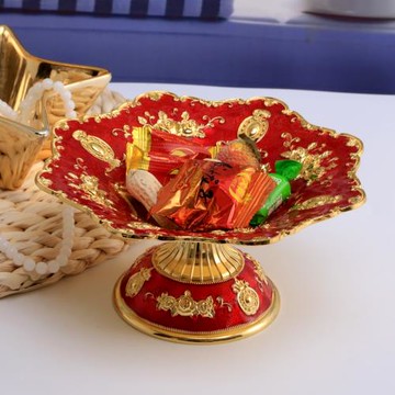 干果盤創意個性客廳茶幾瓜子盤過年高檔奢華供盤零食盤供佛小果盤