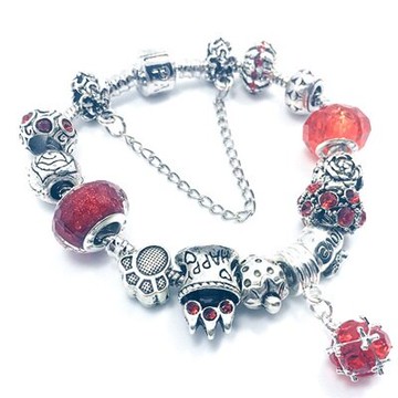 現貨+預購 串珠手鍊手環-琉璃水晶飾品時尚生日禮物熱情紅色女配件73bo97【獨家進口】【米蘭精品】