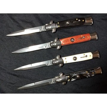現貨 刀具系列 黑手黨經典極速Pa98 側跳 摺刀 戶外折刀 戶外刀具 安平樂活館