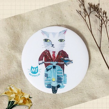 Meowflat 胸章/徽章/別針|旅行貓系列