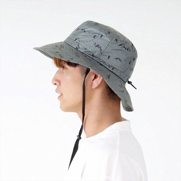 【抗UV晴雨兩用遮陽帽】現貨 日本 nifty colors 山丘漫步折疊遮陽帽/灰綠 附收納袋 可調節頭圍 防紫外線 防水 雨帽 登山帽 漁夫帽 日本原裝進口 熱賣中!