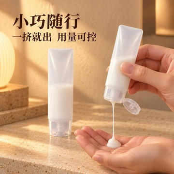 本島💥軟管擠壓乳液瓶化妝品洗髮水沐浴露分裝瓶套裝旅行分裝小樣空瓶子