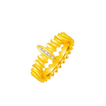 Just Gold 弦光 黃金戒指