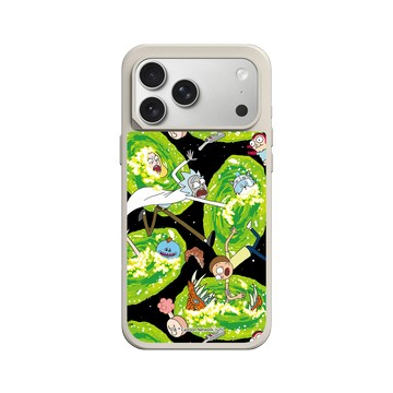 iPhone 17 Pro Max SolidX 貝殼灰 - 瑞克和莫蒂 Rick and Morty - 太空傳送門