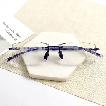 老花眼鏡 紫色無框眼鏡【NYK42】