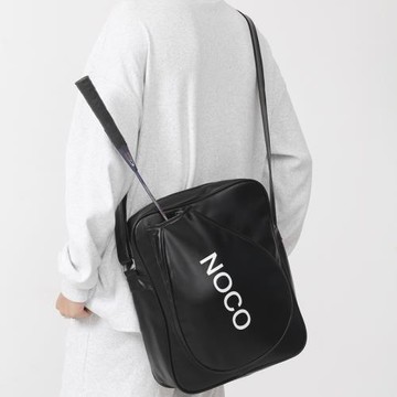 羽毛球包2022秋冬新款暗黑風工裝機能大容量pu手提單肩斜挎包男包