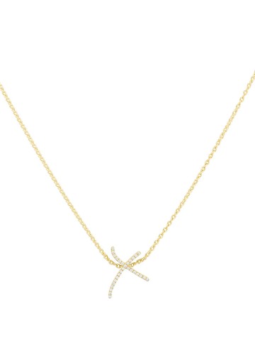 Stephen Webster - 18kt yellow gold I Promise to Love You Neon Kiss diamond pendant necklace - women - 18kt Yellow Gold/White Diamond - One Size