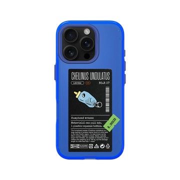 iPhone 16 Pro Clear 激光藍 - Marine Debris - 醬料瓶蘇眉魚