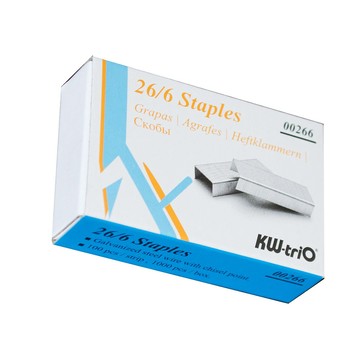 KW-triO 可得優 00266 26/6號訂書針 (20小盒入)【APP滿額下單4%點數(單一帳號最高1000點)】7/31止