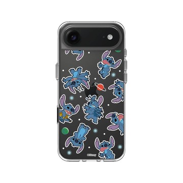 iPhone Air Clear Case（相機按鈕） 透明 - 迪士尼-史迪奇 Disney Stitch - 史迪奇 - 星球圖樣