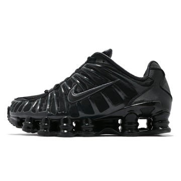 Nike 休閒鞋 Shox TL 男鞋 女鞋 黑 彈簧鞋 厚底 增高 復古 亮面 AV3595-002