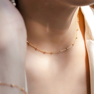 Dots 精緻圓珠項鍊 | 純銀 | 免運 | Belinda輕珠寶