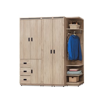 ASSARI-梵帝岡6.8尺開門衣櫃(寬206x深56x高200cm)