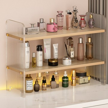 亞克力桌面置物架多層梳妝臺化妝品收納架衛生間臺面洗漱品分層架