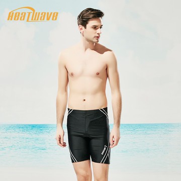 Heatwave熱浪男士泳褲溫泉游泳舒適休閒大碼運動平角新款運動緊身舒適游泳褲