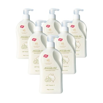 【澳洲G&M】酪梨油滋潤保濕霜含維他命E-家庭號(500g/瓶 6入組)