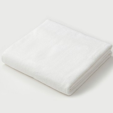 日本 CB JAPAN - 泡泡糖 超柔系列超細纖維3倍吸水浴巾-典雅白 (W1200 X H600mm)