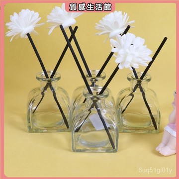香薰空瓶帶花藤條 50ml香薰分裝瓶 家用香水分裝瓶無火香薰瓶  臥室寢室香氛 香薰 高級感