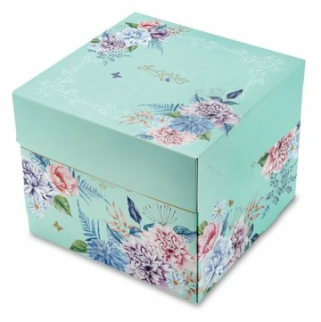 【優惠量200個】愛在春天６號藍色.一體式盒/F061A