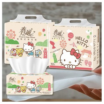 春風~Hello Kitty抽取式衛生紙(100抽x10包x2串)