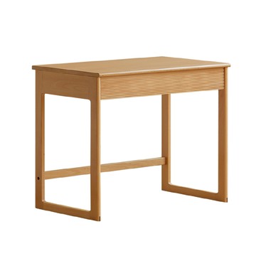 【RICHOME】 山毛櫸實木化妝桌/書桌 (80CM)原木色80CM
