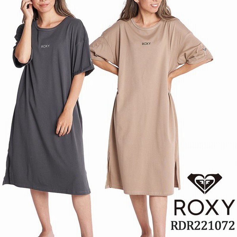 ロキシー ワンピース レディース 通販 新作 人気 女性 Tシャツ 半袖 かわいい おしゃれ ギフト プレゼント 黒 ベージュ 綿100 ロゴ刺繍 Roxy Rdr 通販 Lineポイント最大0 5 Get Lineショッピング