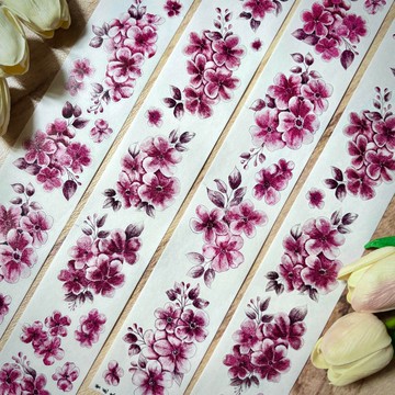 妃云花 PET 和紙膠帶 5米卷