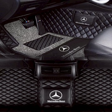【備註車型年份】Benz皮革腳踏墊賓士【客制不退不換】 W202 -W205 W212 GLC300 CLK CLA G