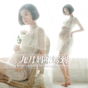 305孕照影樓藝術寫真拍照攝影性感蕾絲小清新私房短款服裝出租賃
