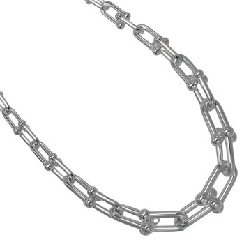 【日本直送】蒂芙尼 TIFFANY&Co. 項鍊 Hardware Graduated Link 銀 925 約 105.5g 【二手】A 級