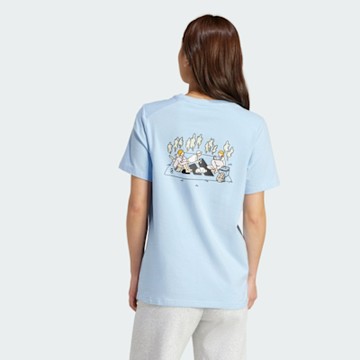 Adidas W C Ddl Camp T JX5323 女 T恤 運動上衣 休閒短袖 水藍 亞版