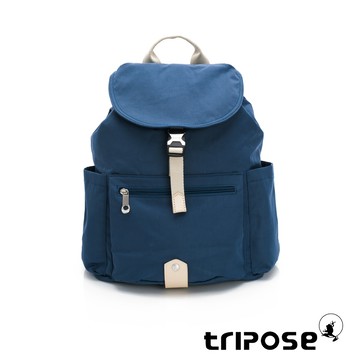 tripose MEMENTO系列微皺尼龍經典輕量後背包-大 水墨藍