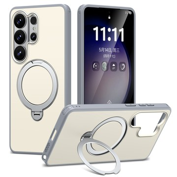 膚感雙色 磁吸支架 防摔保護殼 適用於 三星Galaxy S26 S25 S24 FE A57 A37 A56 手機殼