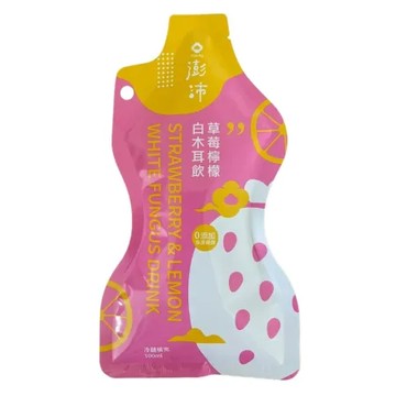 【澎沛古溜】白木耳草莓檸檬袋裝隨身包 (100CC)