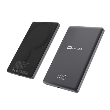 HODA 5000mAh 磁吸式鋁合金超薄行動電源