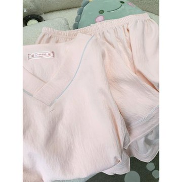睡衣女夏季純棉2025新款短袖薄款可愛甜美純色休閑大碼家居服套裝
